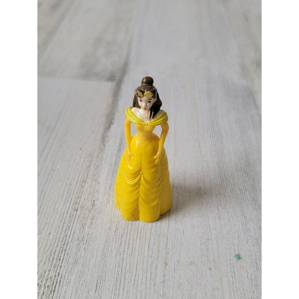 Miniature yellow gown dress Belle Disney beauty Beast toy
